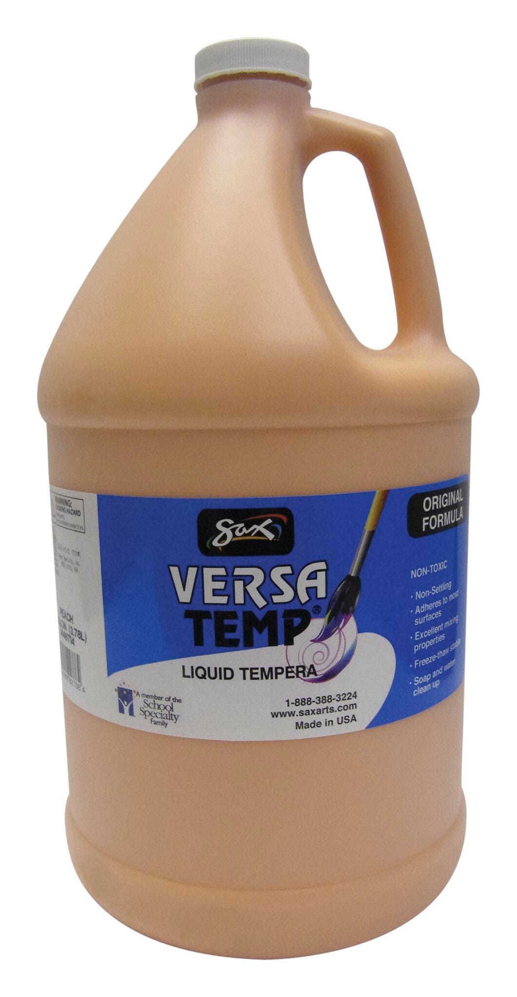 Sax Versatemp Heavy-Bodied Tempera Paint, 1 Gallon, Peach 1440714